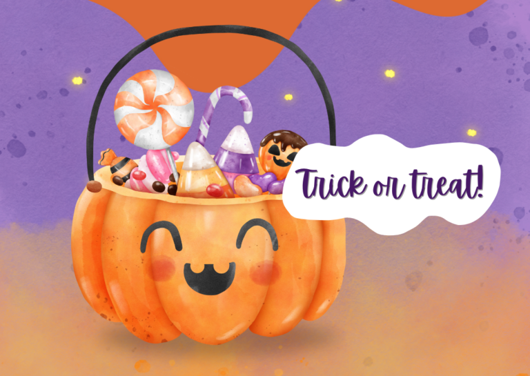 Halloween pumpkin candy bucket